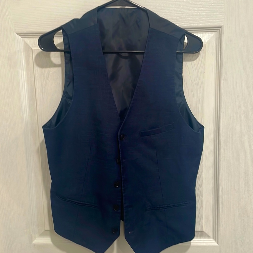H&M blue suit vest